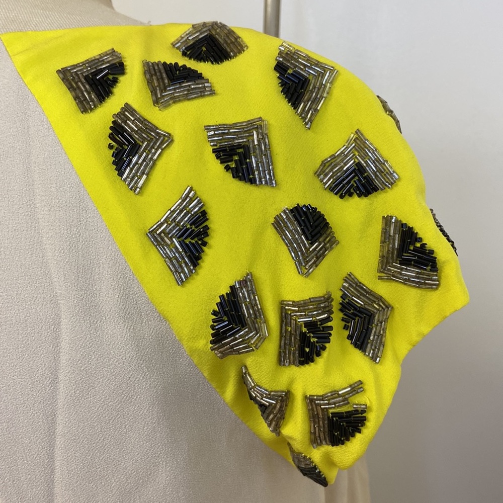 Trina Turk Midtown Stud Shoulder Colorblock Dress. - Picture 6 of 7